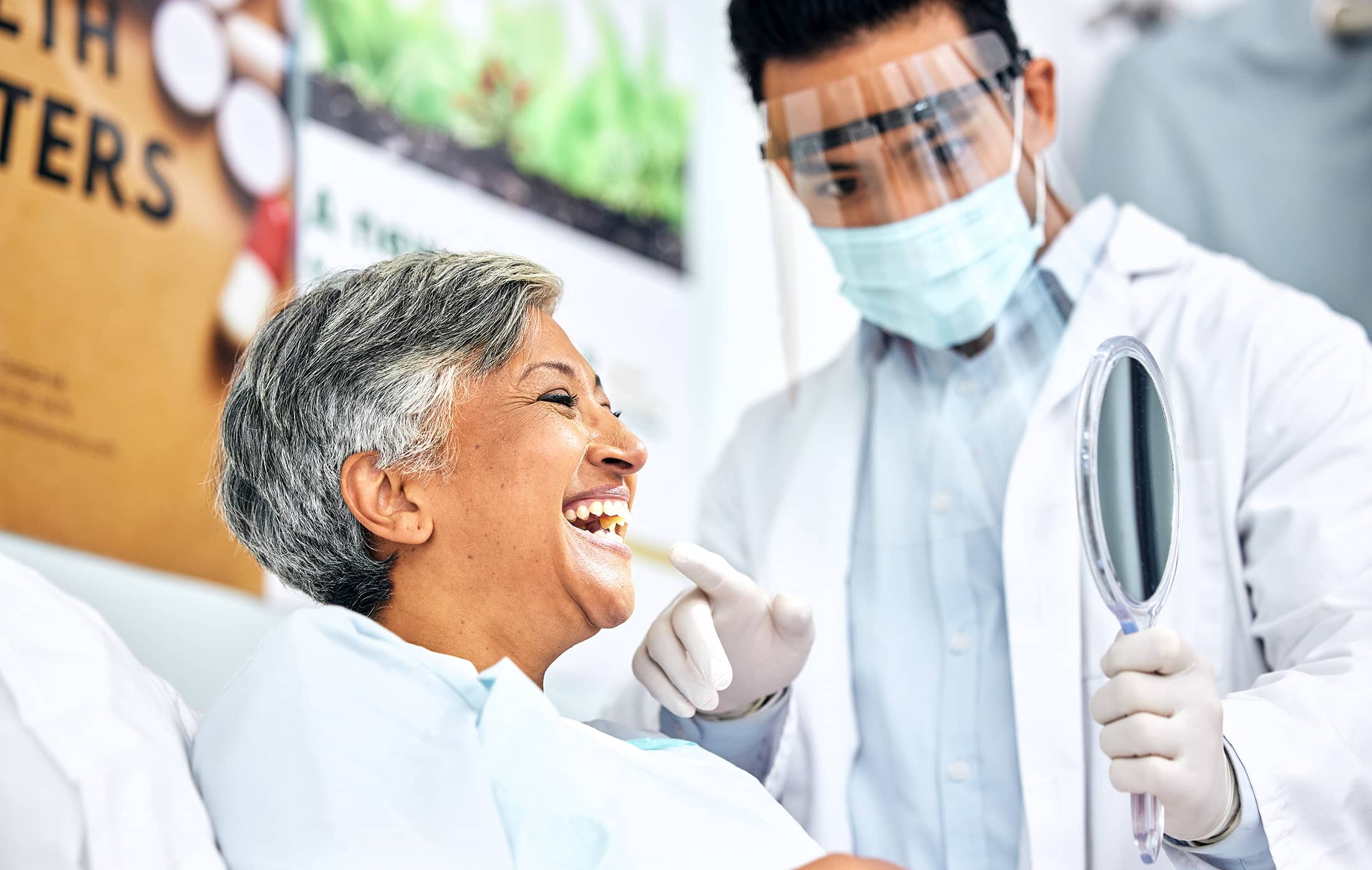 woman at dental appointment in Charlotte